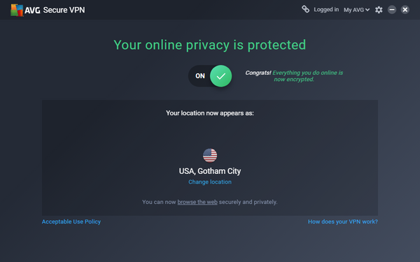 AVG Secure VPN Multi-Devices - 10 Devices - 1 Year