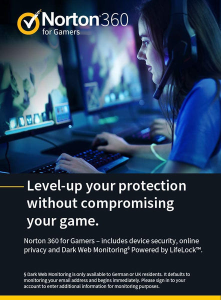 Norton 360 for Gamers 2025 3 Devices - 12 Months