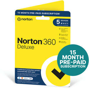 Norton 360 Antivirus for 5 devices for 15 Months!