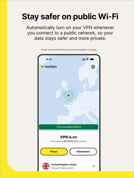 Norton VPN Standard 2026 – 5 Devices – 12 Months VPN | IP Masking | Ad Blocker | Kill Switch