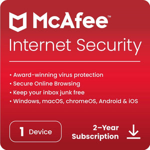 McAfee Internet Security 2024 Antivirus - 1 Device - 24 Months