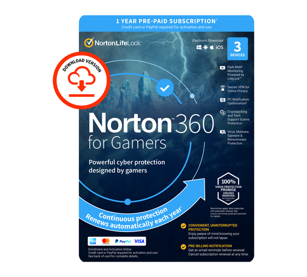 Norton 360 for Gamers 3 Devices